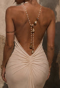Real fresh water Pearl Necklace & Back chain