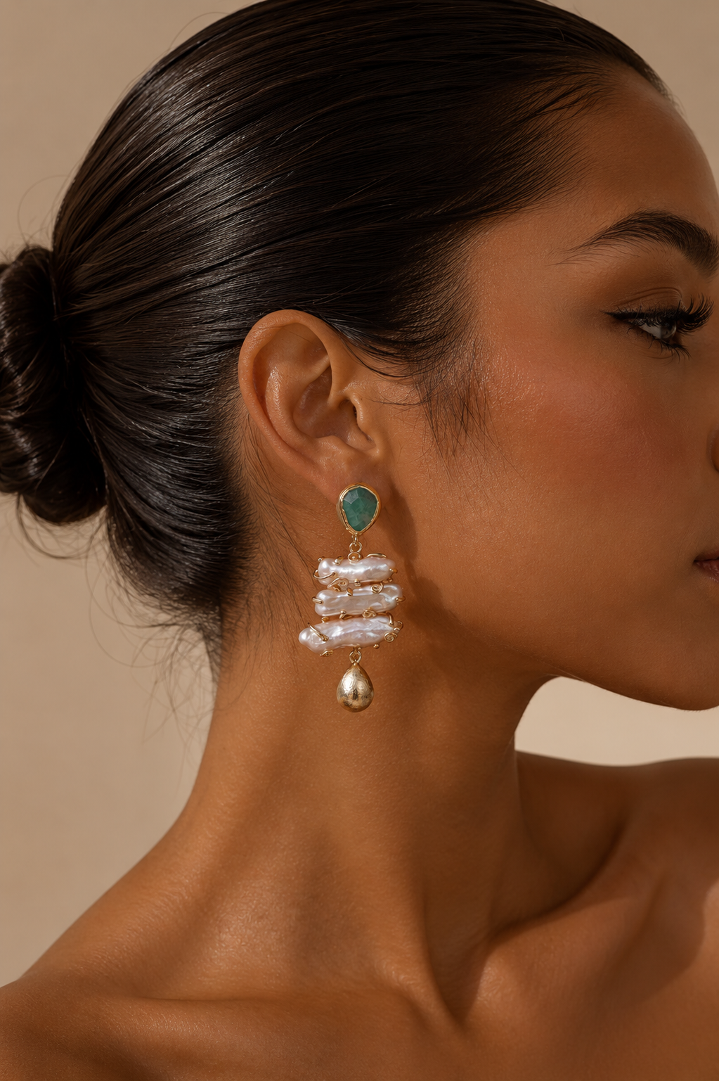 Aurora pear Earings